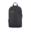 Emporio Armani Men's Asv Recycled Nylon Backpack In Black