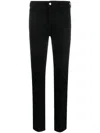 Emporio Armani Slim-fit Stretch Cotton Jeans With Belt Loops In Black