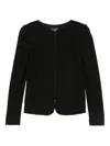 Emporio Armani Milano Stitch Shoulder Pads Jacket In Animal Print