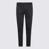 EMPORIO ARMANI EMPORIO ARMANI BLACK COTTON BLEND PANTS