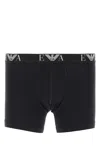 Emporio Armani Set Di Boxer In Cotone Nero Uomo In Black