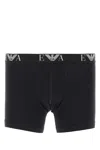 Emporio Armani Set Di Boxer In Cotone Nero Uomo In Black