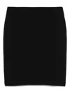 Emporio Armani Cotton Midi Skirt Back Slit