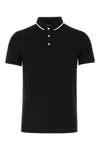 Emporio Armani Black Cotton Polo Shirt