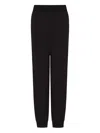 Emporio Armani Elastic-waist Track Pants In Black