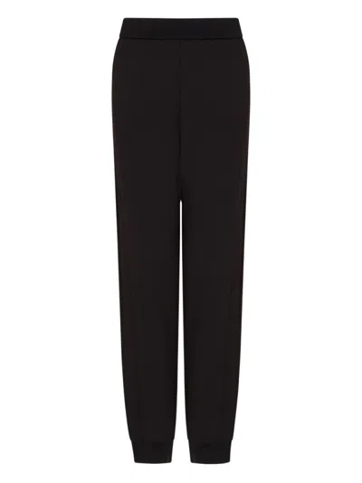 Emporio Armani Black Cotton Sweatpants