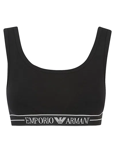 Emporio Armani Black Cotton Underwear
