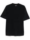 Emporio Armani Black Crewneck Logo Jacquard T-shirt