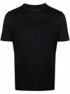 Emporio Armani Round Neck Short-sleeved T-shirt In Black