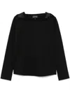 Emporio Armani Black Crystal-embellished Sweatshirt