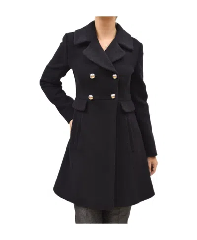 Emporio Armani Black Double-breasted Coat