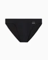 Emporio Armani Black Edition Swim Briefs With Logo Patch In Black