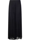Emporio Armani Pleated Trousers In Technical Georgette
