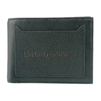 Pre-owned Emporio Armani Black Leather Wallet (bi-fold) ()