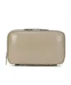 Emporio Armani Black Logo Details Handbag In Nude