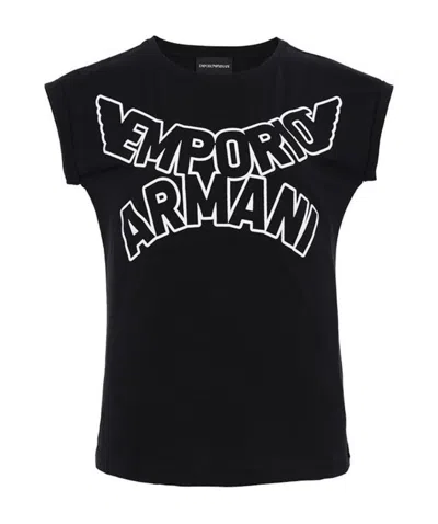 Emporio Armani Black Logo Printed T-shirt