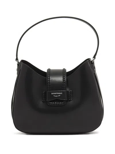 EMPORIO ARMANI BLACK MINA SHOULDER BAG