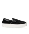 Emporio Armani Black Monogram Slip-on Sneaker