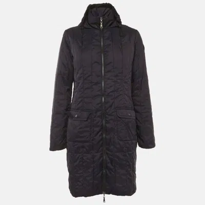 Emporio Armani Black Nylon Puffer Coat