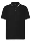 Emporio Armani Classic Piqué Polo Shirt With Polished Collar In Black