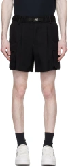 Emporio Armani Black Press-release Shorts In Nero
