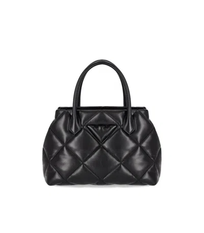 Emporio Armani Black Quilted Handbag