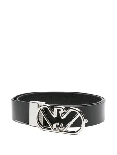 EMPORIO ARMANI BLACK REVERSIBLE BELT