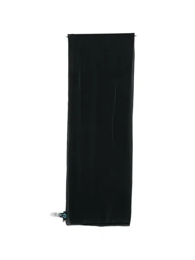 Emporio Armani Black Scarf In Gray