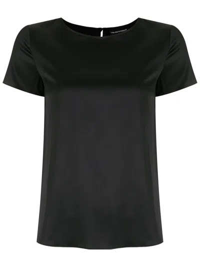 EMPORIO ARMANI BLACK SILK BLOUSE