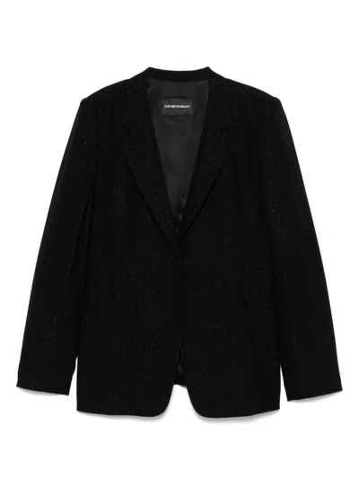 Emporio Armani Black Single-breasted Blazer