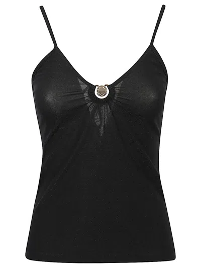 EMPORIO ARMANI BLACK SLEEVELESS TOP