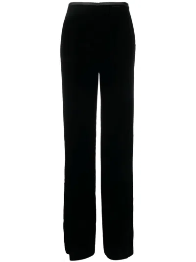 Emporio Armani Black Straight-leg Trousers