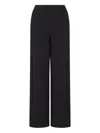Emporio Armani Asv Double Jersey Trousers With An Elasticated Waist In Black