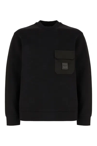 Emporio Armani Sweatshirt From The Sustainability Collection In Black