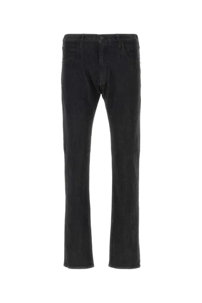 EMPORIO ARMANI EMPORIO ARMANI BLACK STRETCH DENIM JEANS