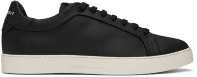 Emporio Armani Logo Pattern Low-cut Shoes In Black