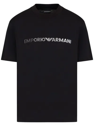 Emporio Armani Black T-shirt With Logo