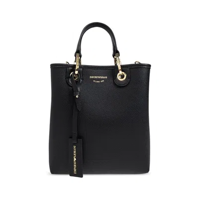 EMPORIO ARMANI BLACK TOTE BAGS