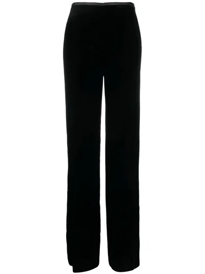 EMPORIO ARMANI EMPORIO ARMANI BLACK VISCOSE TROUSERS