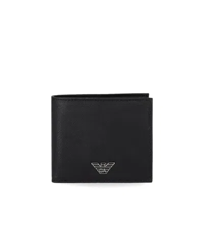 Emporio Armani Black Wallet With Logo