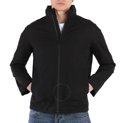 Emporio Armani Black Water-repellent Travel Windbreaker Jacket In Brown