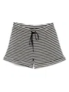 Emporio Armani Blackwhite Striped Cottom Shorts