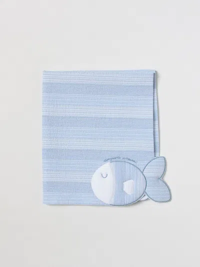 Emporio Armani Decke  Kids Kinder Farbe Hellblau In Gnawed Blue