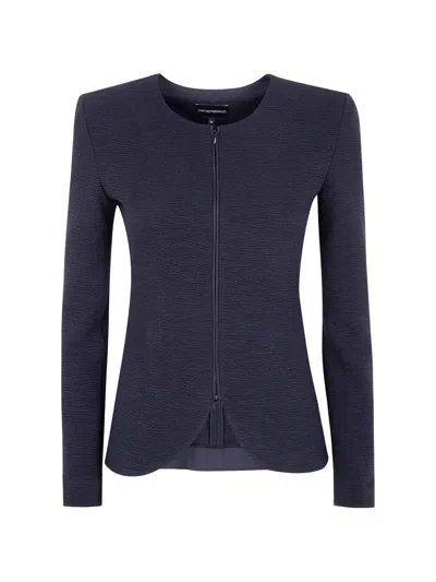 Emporio Armani Blazer In Blue