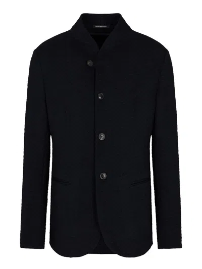 Emporio Armani Blazer In Blue