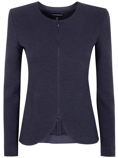 Emporio Armani Blazer In Blue