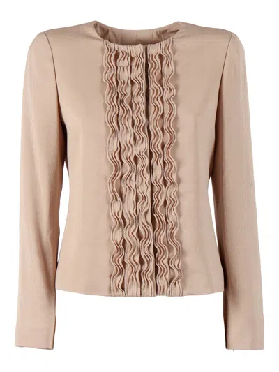 Emporio Armani Blazer In Neutral