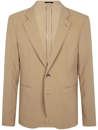 Emporio Armani Men's Single-breasted Two-button Jacket In Grey