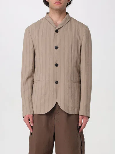 Emporio Armani Blazer  Men Color Beige In 米色