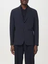 Emporio Armani Blazer  Men Color Navy In Blue